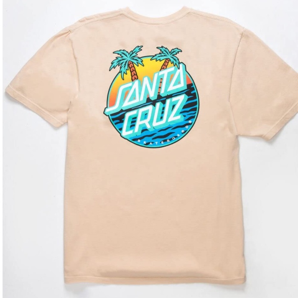 Santa Cruz Sand Tee with Tropical Graphic